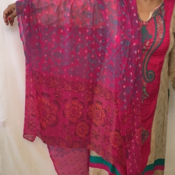 Indian Pakistani Salwar Kurti Outfit Large - Picture 3 of 13